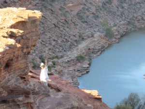 Climbing around to Nature's Window